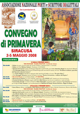 CONVEGNO DI PRIMAVERA - Siracusa • 2-5 Maggio 2008